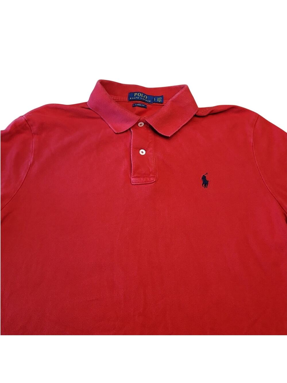Polo Ralph Lauren Red Classic Fit Polo Preppy Heritage L